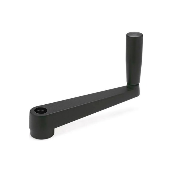 J.W. Winco GN471 Crank Handles, Aluminum, Revolving Handle, Through Round Bore - 5/16", 4.92" Long